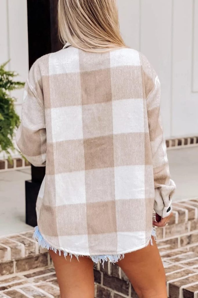 AUTOMET Fall Outfits Womens Fashion Casual Plaid Shackets Button Down Long Sleeve Shirts 2024 Clothes
