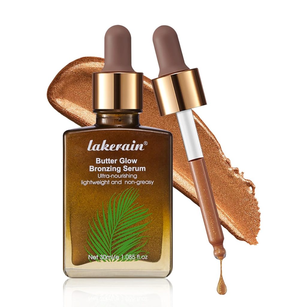 DAGEDA Bronzing Drops, Sun-kissed Glow Liquid Bronzer for Skin, Lightweight and Non-greasy Bronzing Drops for Face, Multi-use Golden Glow Drops Makeup 30ml