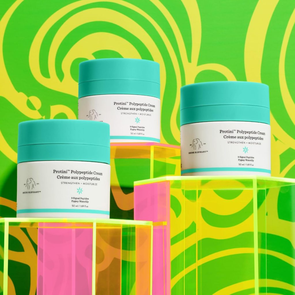 Drunk Elephant Glowing Strong Smoothie Bundle - Includes Protini Polypeptide Cream (1.69 fl oz) and D-Bronzi Anti-Pollution Sunshine Drops (0.16 fl oz)