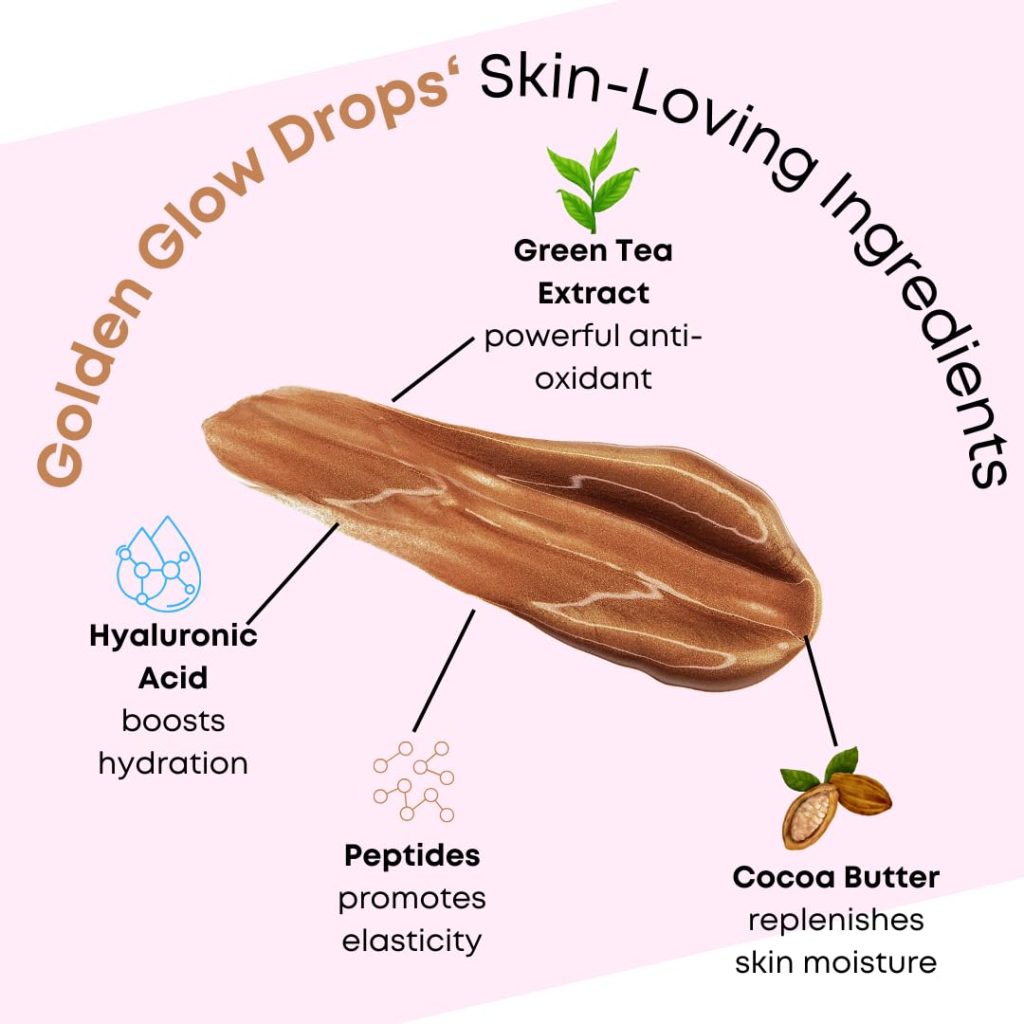 W7 Golden Glow Drops - Liquid Bronzing Drops For Flawless Skin  A Radiant Finish