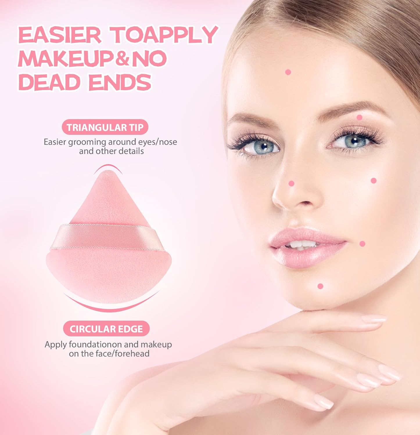 8 Pieces Triangle Powder Puff Review