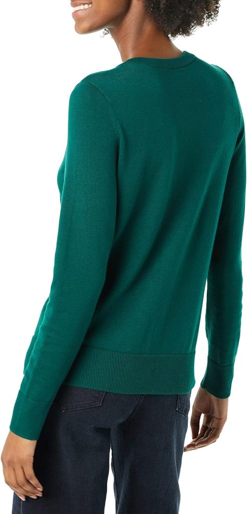 Amazon Essentials Womens Lightweight Crewneck Cardigan Sweater (Available in Plus Size)