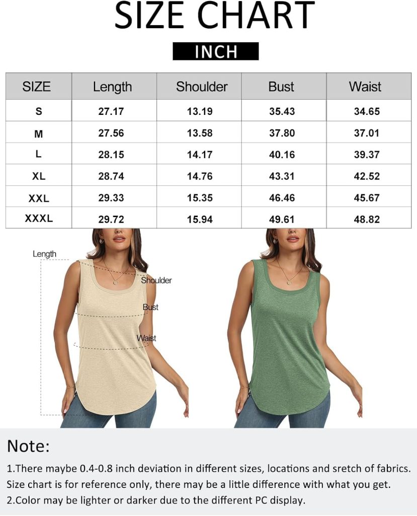 AUTOMET Womens Loose Fit Casual Flowy Tank Tops Round Neck Trendy Sleeveless Summer Tops Clothes Outfits 2024