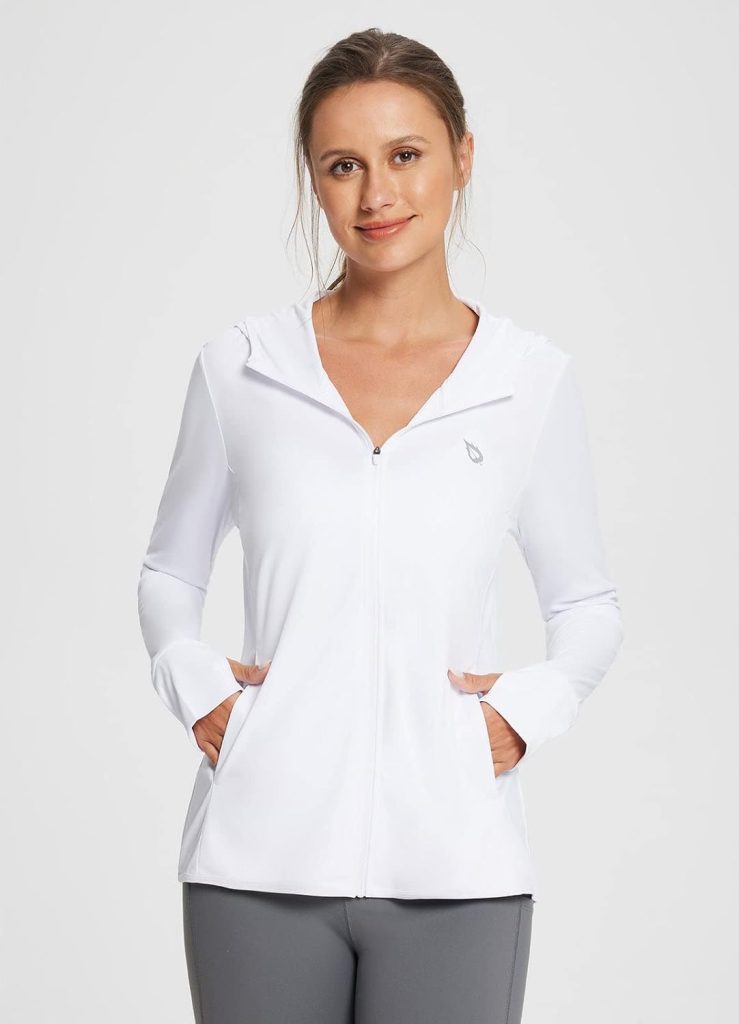 BALEAF Womens UPF 50+ Sun Protection Shirts SPF Jacket UV Cooling Hoodie Long Sleeve Summer Clothing for Outdoor Hiking