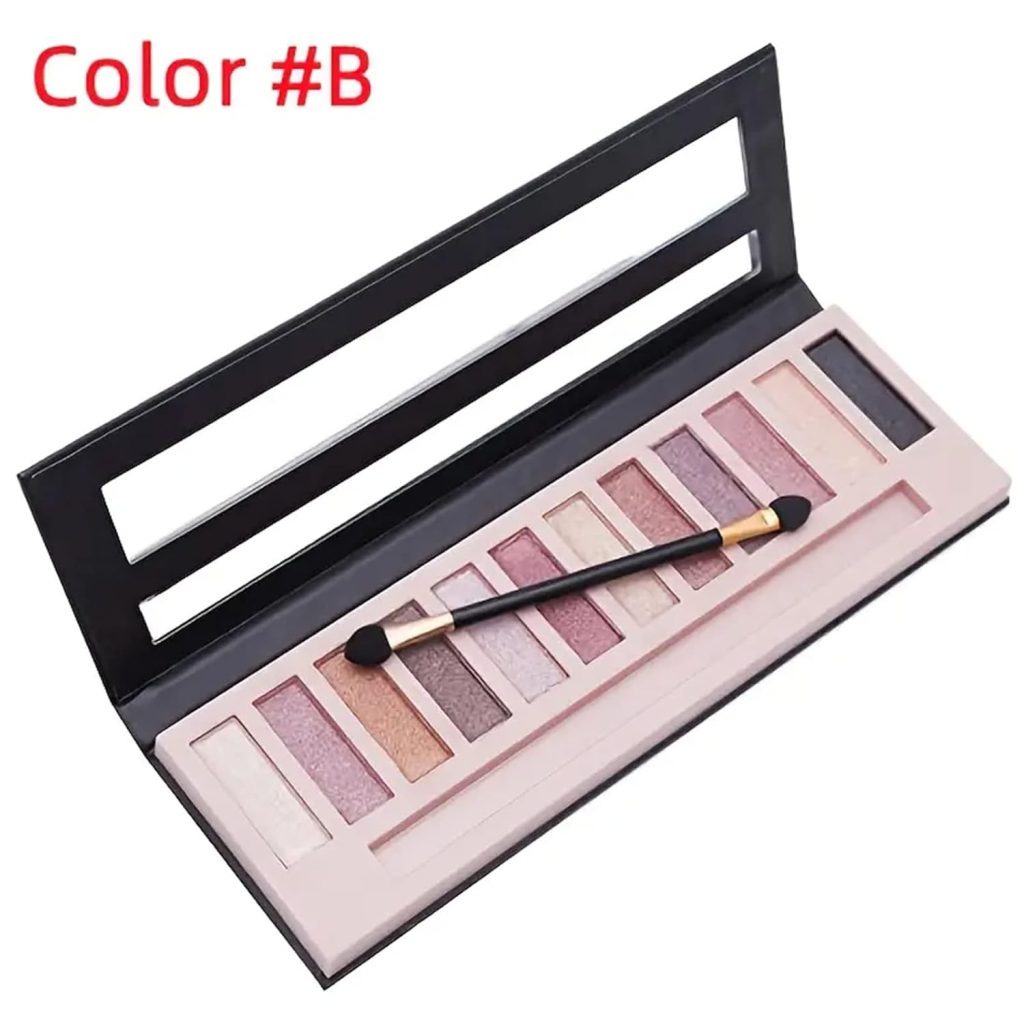 BestLand 2 Pack 12 Colors Makeup Nude Colors Eyeshadow Palette Natural Nude Matte Shimmer Glitter Pigment Eye Shadow Pallete Set Waterproof Smokey Professional Beauty Makeup Kit (2 PCS)
