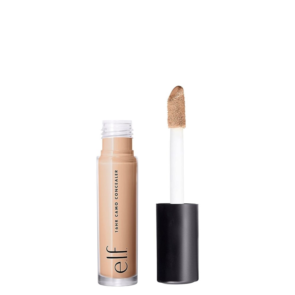 e.l.f. 16HR Camo Concealer, Full Coverage, Highly Pigmented Concealer With Matte Finish, Crease-proof, Vegan  Cruelty-Free, Light Beige, 0.203 Fl Oz