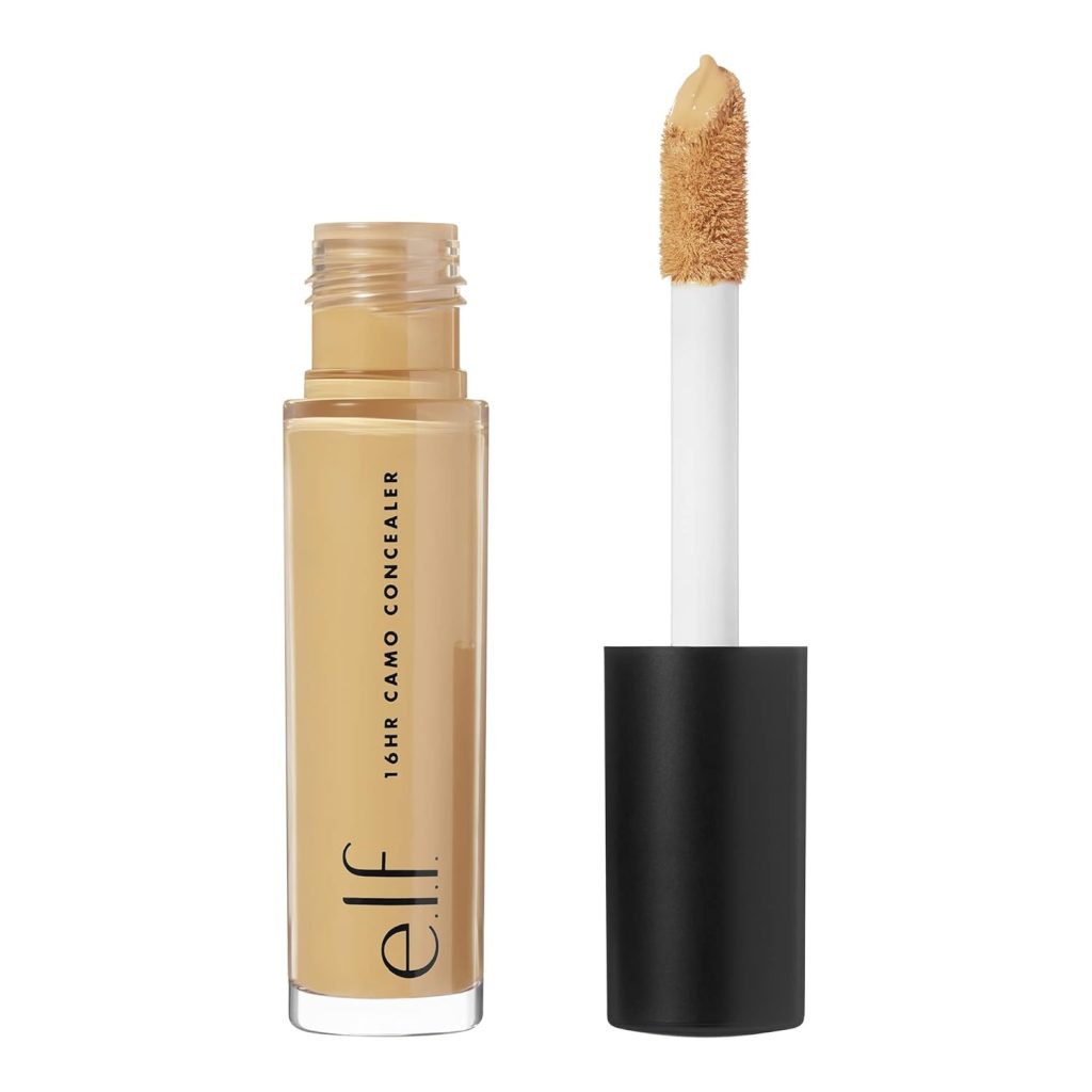 e.l.f. 16HR Camo Concealer, Full Coverage, Highly Pigmented Concealer With Matte Finish, Crease-proof, Vegan  Cruelty-Free, Light Beige, 0.203 Fl Oz