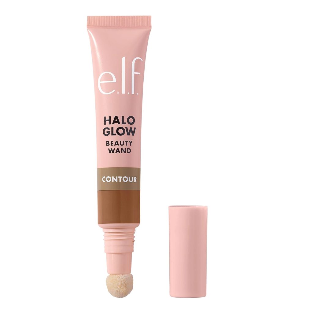 e.l.f. Halo Glow Contour Beauty Wand, Liquid Contour Wand For A Naturally Sculpted Look, Buildable Formula, Vegan  Cruelty-free, Light/Medium