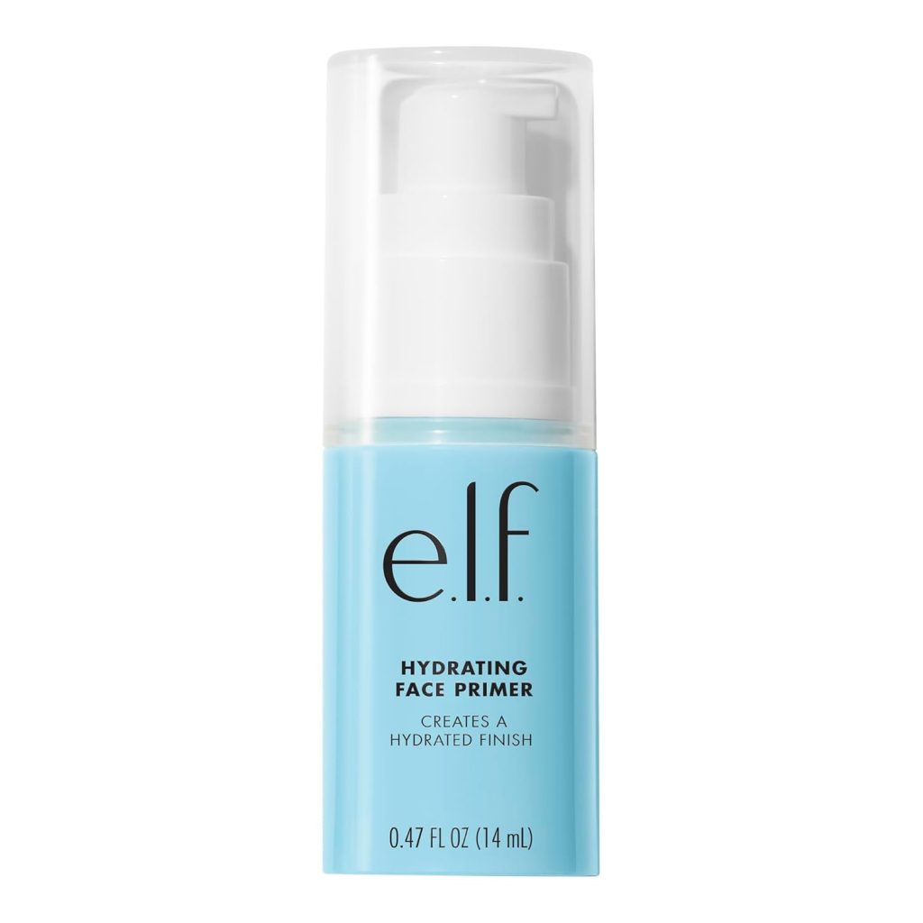 e.l.f. Hydrating Face Primer, Makeup Primer For Flawless, Smooth Skin  Long-Lasting Makeup, Fills In Pores  Fine Lines, Vegan  Cruelty-free, Small