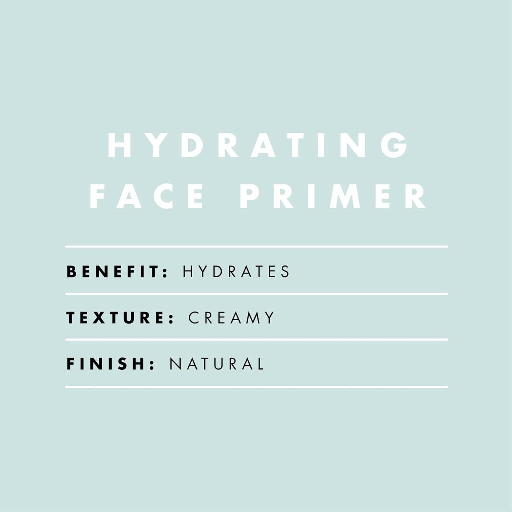 e.l.f. Hydrating Face Primer, Makeup Primer For Flawless, Smooth Skin  Long-Lasting Makeup, Fills In Pores  Fine Lines, Vegan  Cruelty-free, Small