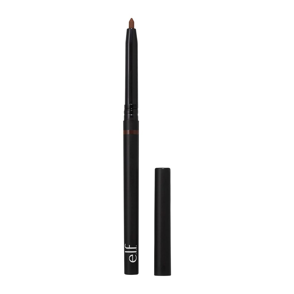 e.l.f. No Budge Retractable Eyeliner, Creamy, Ultra-Pigmented  Waterproof, Creates Bold  Defined Lines, Vegan  Cruelty-Free, Black 0.006 Oz