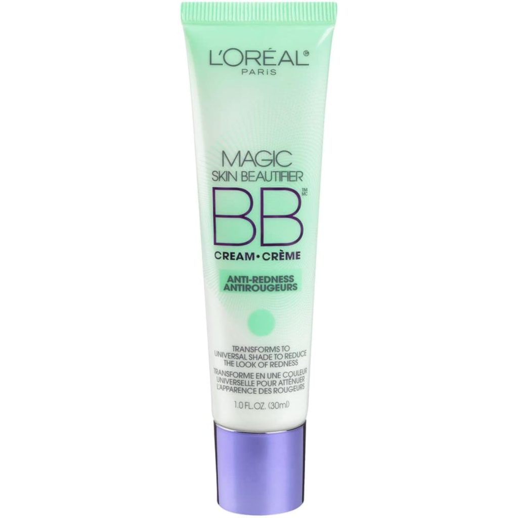 LOréal Paris Makeup Magic Skin Beautifier BB Cream Tinted Moisturizer, Anti-Redness, 1 fl oz, 1 Count