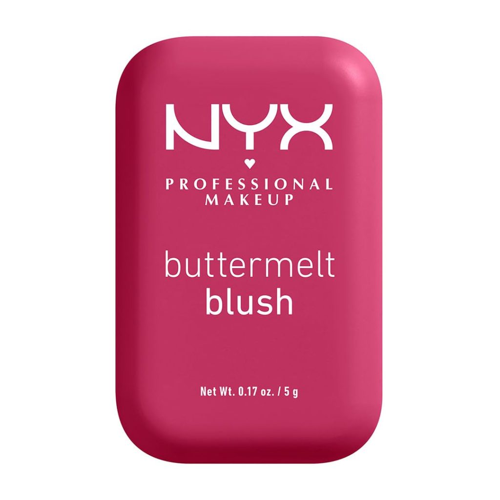 NYX PROFESSIONAL MAKEUP Buttermelt Powder Blush, Fade and Transfer-Resistant Blush, Up to 12HR Make Up Wear, Vegan Formula - Butta With Time