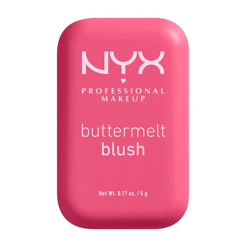 NYX PROFESSIONAL MAKEUP Buttermelt Powder Blush, Fade and Transfer-Resistant Blush, Up to 12HR Make Up Wear, Vegan Formula - Butta With Time