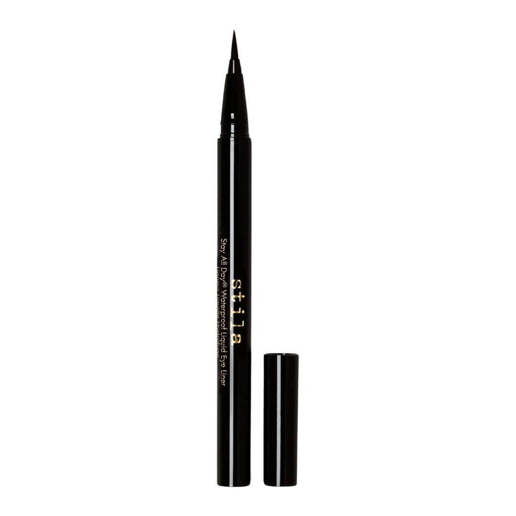 stila Waterproof Liquid Eye Liner, Stay All Day Makeup with Fine Brush Tip Lasting Satin Finish, Smudge-Proof  Transfer-Resistant