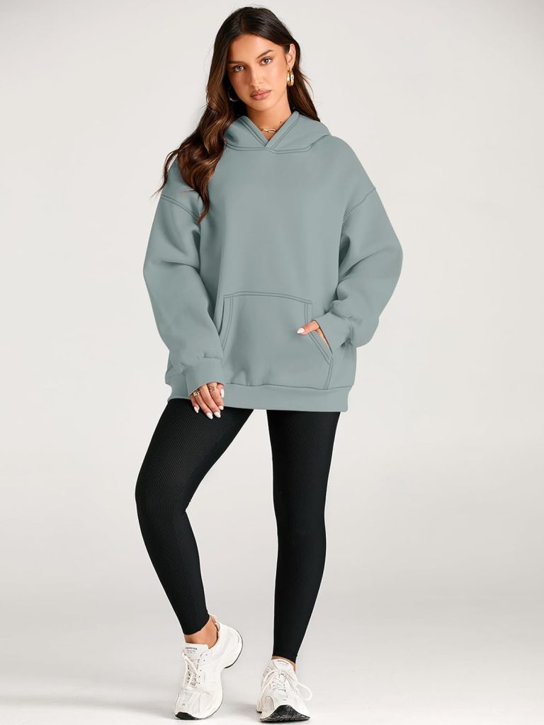 Trendy Queen Womens Oversized Hoodies Fleece Sweatshirts Long Sleeve Sweaters Pullover Fall Outfits with Pocket