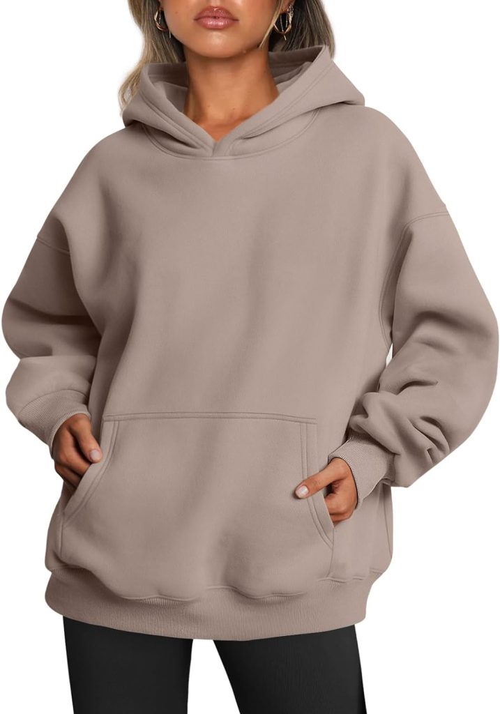 Trendy Queen Womens Oversized Hoodies Fleece Sweatshirts Long Sleeve Sweaters Pullover Fall Outfits with Pocket