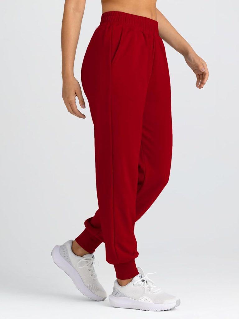Yovela Womens High Waisted Baggy Sweatpants 2024 Fall Jogger Pants Y2k Trendy Lounge Trousers with Pockets