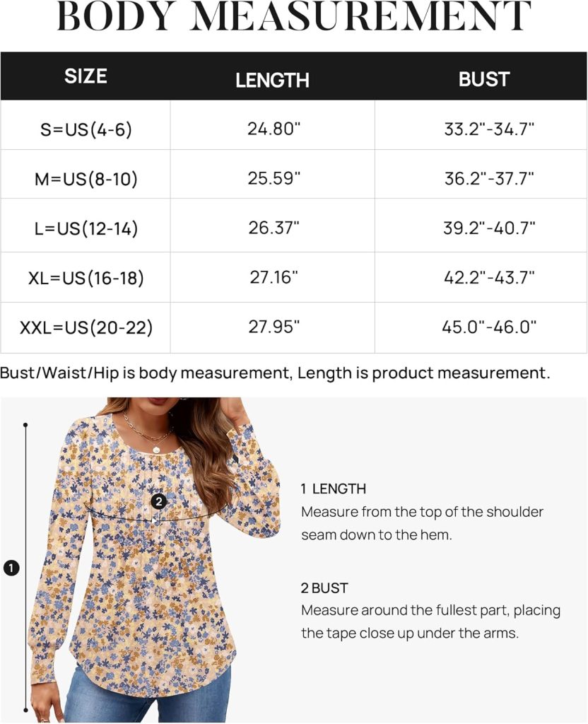 ZESICA Long Sleeve Shirts for Women Fall Tops Crew Neck Pleated Casual Tunic Blouses
