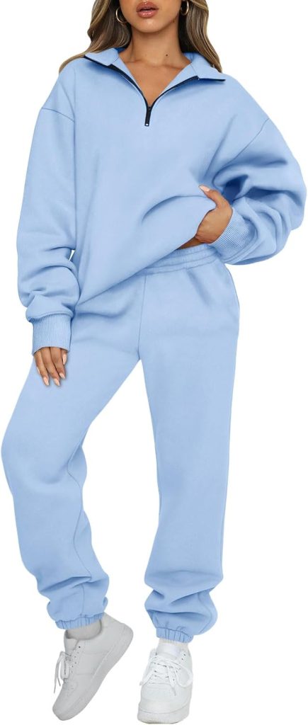 AUTOMET Womens 2 Piece Outfits Long Sleeve Sweatsuits Sets Half Zip Sweatshirts with Joggers Sweatpants AUTOMET Womens 2 Piece Outfits Long Sleeve Sweatsuits Sets Half Zip Sweatshirts with Joggers Sweatpants