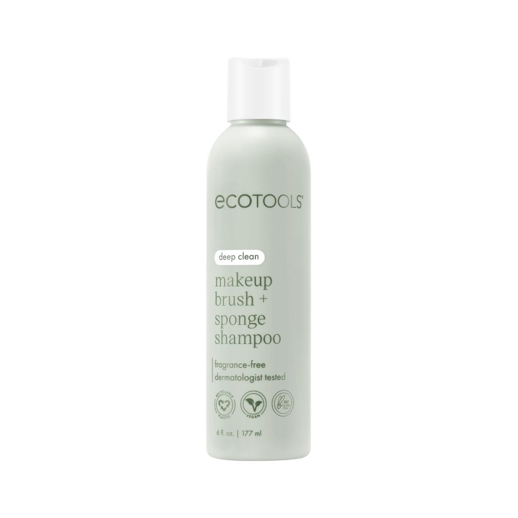 EcoTools Cleanser Shampoo for Makeup Brush/Sponge/Puffs, Remove Makeup  Impurities, Fragrance-Free, No Harsh Chemicals, Vegan  Cruelty-Free, 6 fl.oz./177 ml, 1 Count