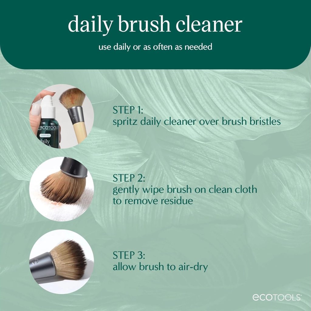 EcoTools Cleanser Shampoo for Makeup Brush/Sponge/Puffs, Remove Makeup  Impurities, Fragrance-Free, No Harsh Chemicals, Vegan  Cruelty-Free, 6 fl.oz./177 ml, 1 Count