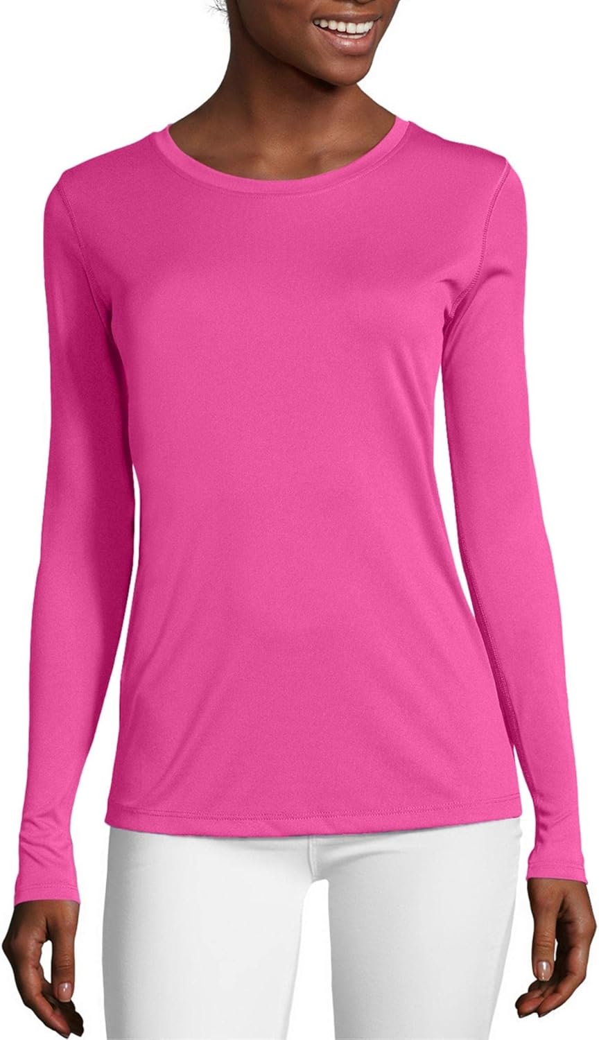 Hanes Women’s Sport Cool Dri Long Sleeve Crewneck T-Shirt Review