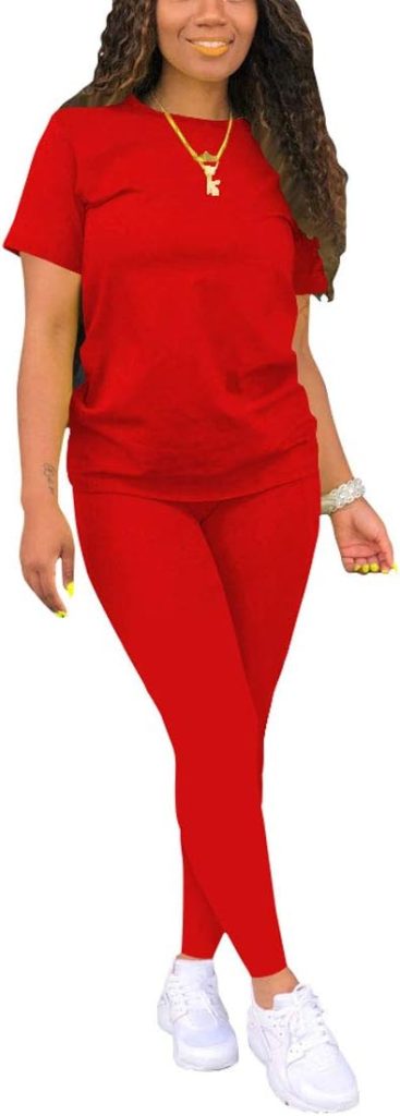 Nimsruc Biker Short Sets Women 2 Piece Outfits Summer Short Sleeve Jogger Tracksuit Nimsruc Biker Short Sets Women 2 Piece Outfits Summer Short Sleeve Jogger Tracksuit