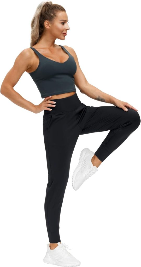 THE GYM PEOPLE Womens Joggers Pants Lightweight Athletic Leggings Tapered Lounge Pants for Workout, Yoga, Running