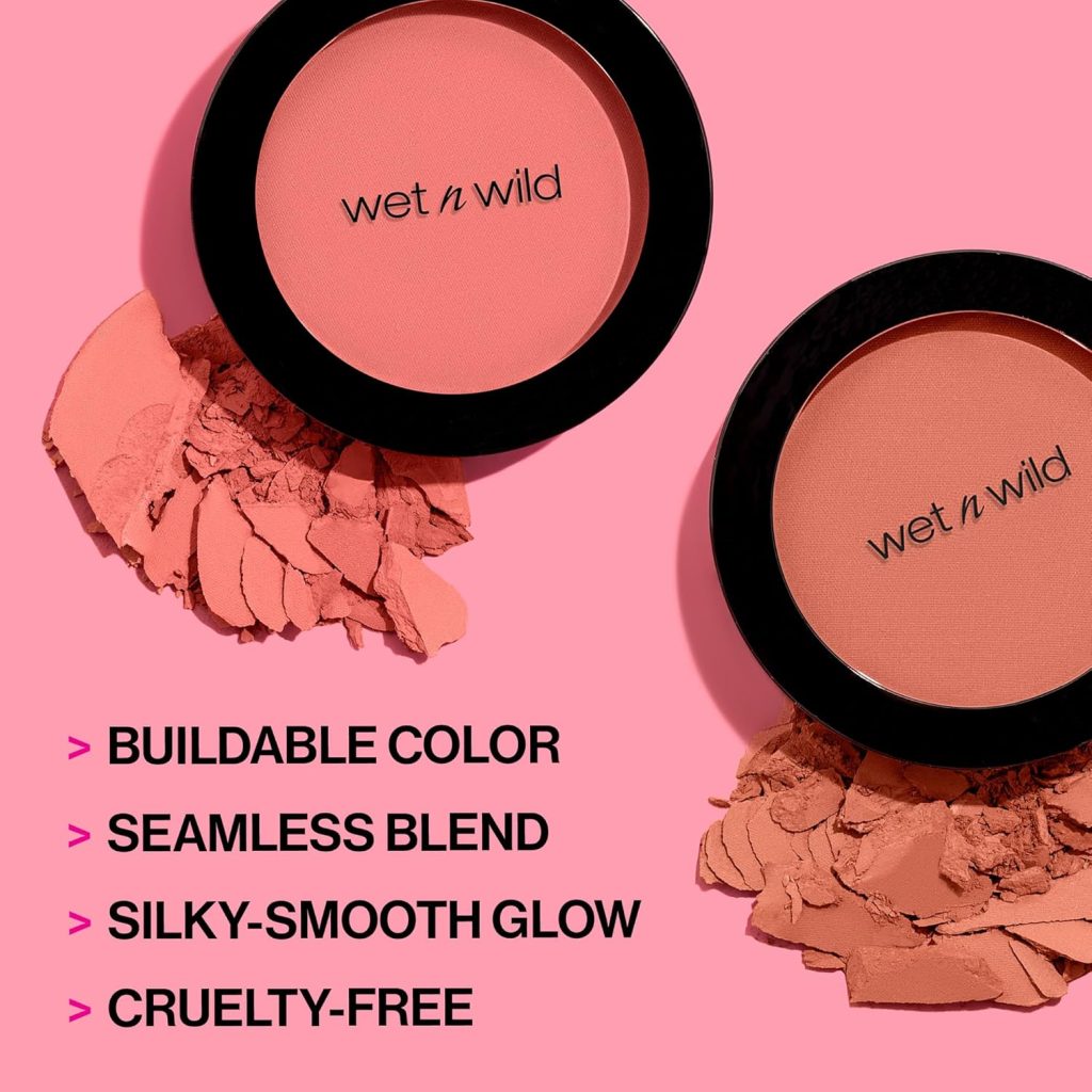 wet n wild Color Icon Blush, Effortless Glow  Seamless Blend infused with Luxuriously Smooth Jojoba Oil, Sheer Finish with a Matte Natural Glow, Cruelty-Free  Vegan - Pinch Me Pink wet n wild Color Icon Blush, Effortless Glow  Seamless Blend infused with Luxuriously Smooth Jojoba Oil, Sheer Finish with a Matte Natural Glow, Cruelty-Free  Vegan - Pinch Me Pink