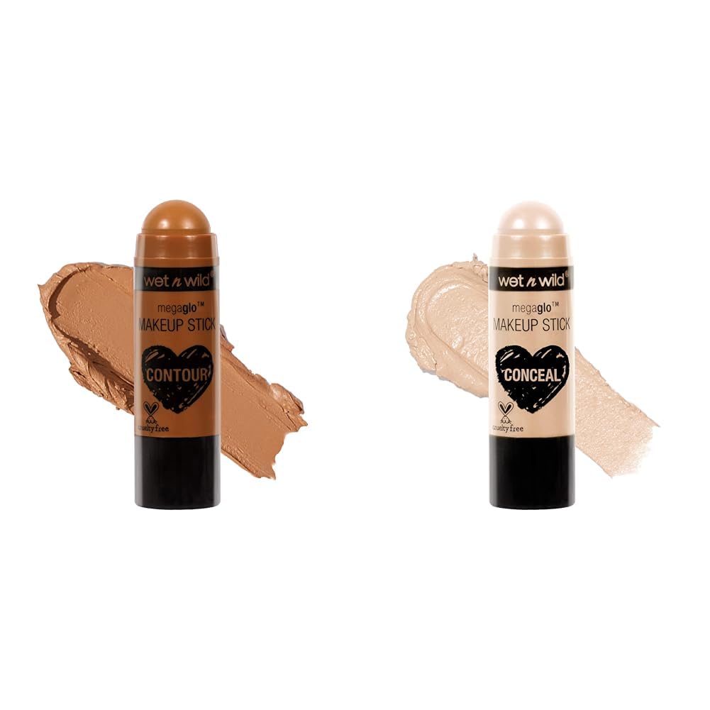 wet n wild MegaGlo Makeup Stick, Buildable Color, Versatile Use, Cruelty-Free  Vegan - When The Nude Strikes wet n wild MegaGlo Makeup Stick, Buildable Color, Versatile Use, Cruelty-Free  Vegan - When The Nude Strikes