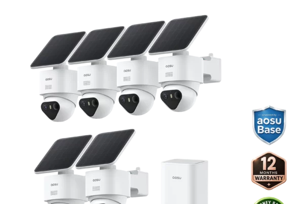 Six-camera SolarCam T2 Ultra system with aosuBase