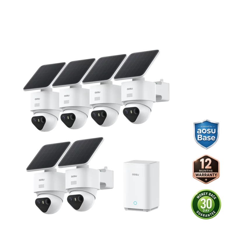 Six-camera SolarCam T2 Ultra system with aosuBase