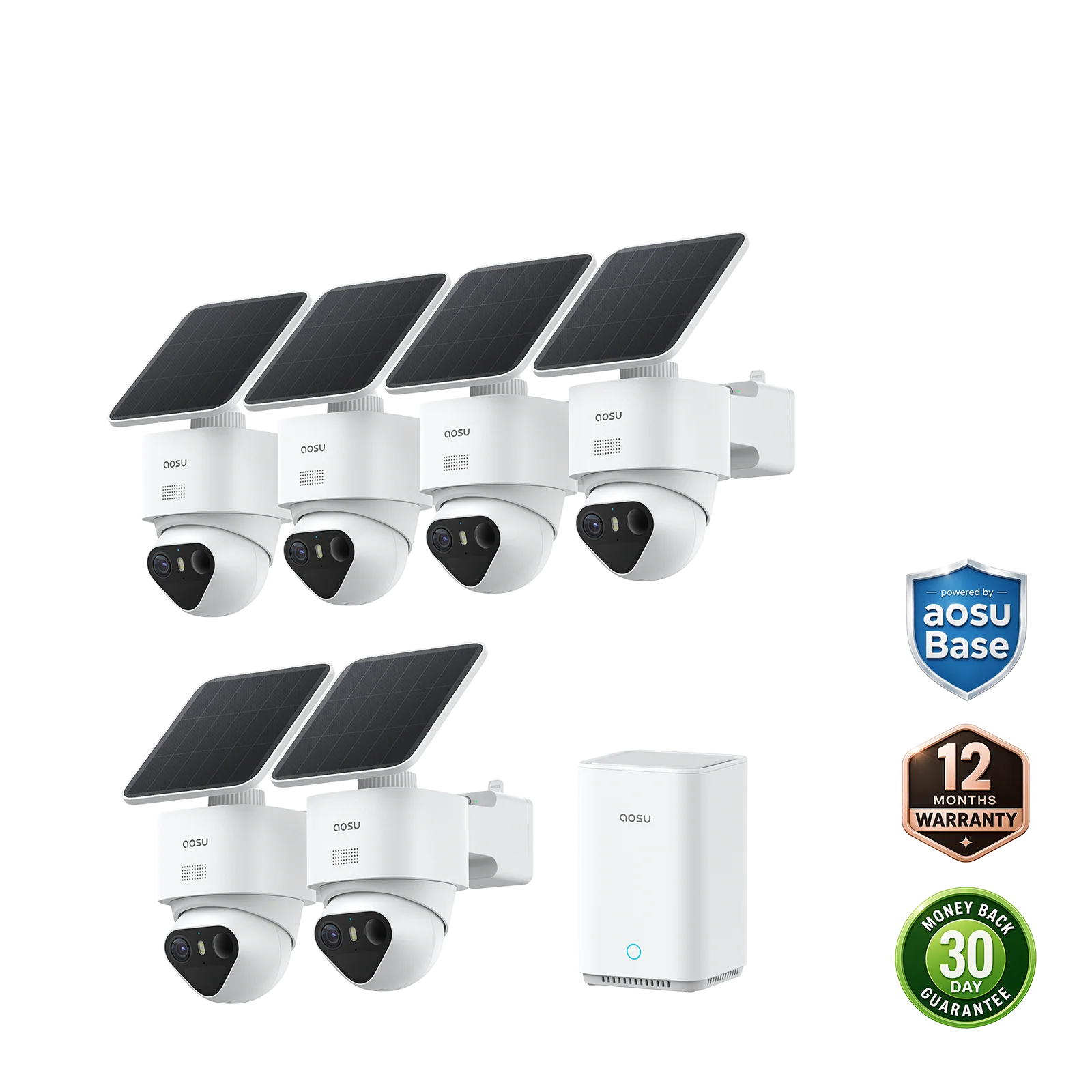 Six-camera SolarCam T2 Ultra system with aosuBase